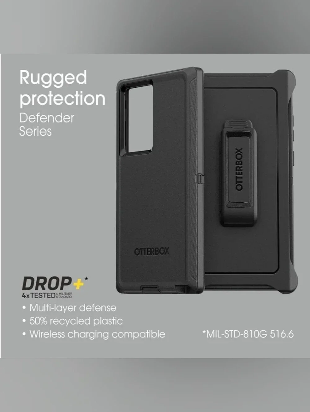 OtterBox Galaxy S22 Ultra Defender Series Case Rugged & Durable Port Protection